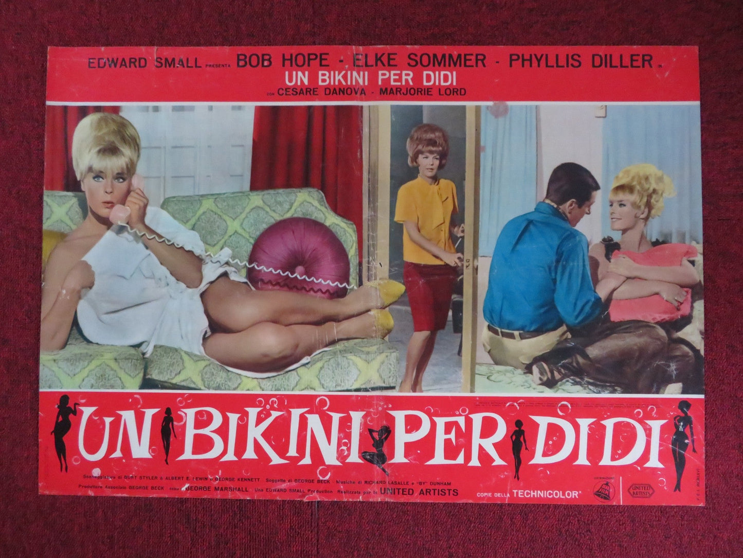 BOY, DID I GET A NUMBER WRONG - C ITALIAN FOTOBUSTA POSTER ELKE SOMMER 1966 Rendezvous Cinema Movie posters