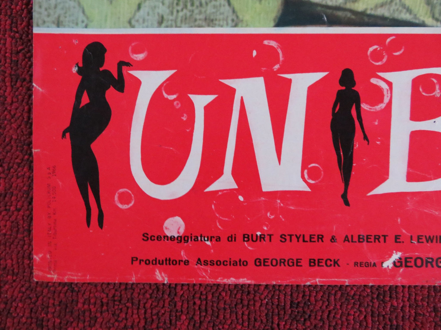 BOY, DID I GET A NUMBER WRONG - C ITALIAN FOTOBUSTA POSTER ELKE SOMMER 1966 Rendezvous Cinema Movie posters