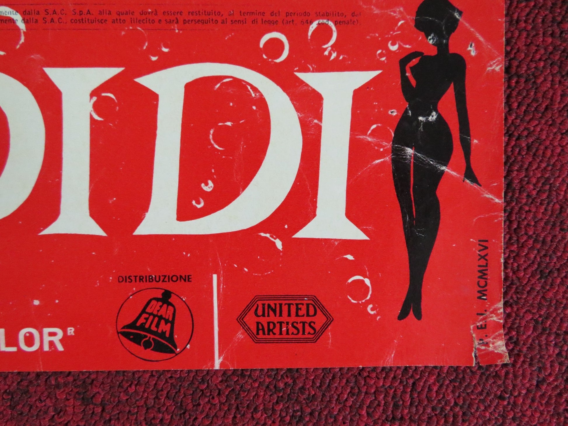 BOY, DID I GET A NUMBER WRONG - E ITALIAN FOTOBUSTA POSTER ELKE SOMMER 1966 Rendezvous Cinema Movie posters