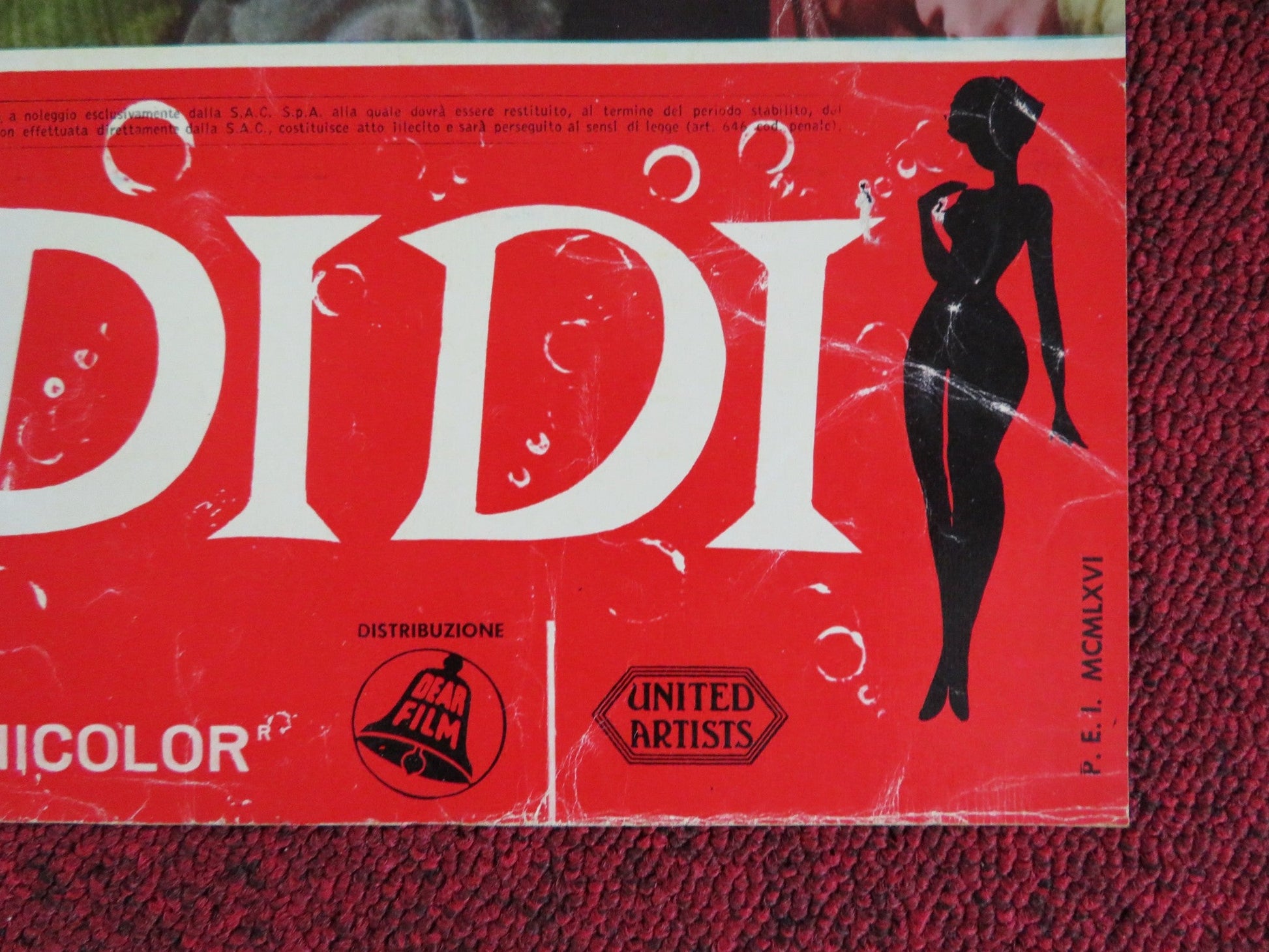 BOY, DID I GET A NUMBER WRONG - F ITALIAN FOTOBUSTA POSTER ELKE SOMMER 1966 Rendezvous Cinema Movie posters