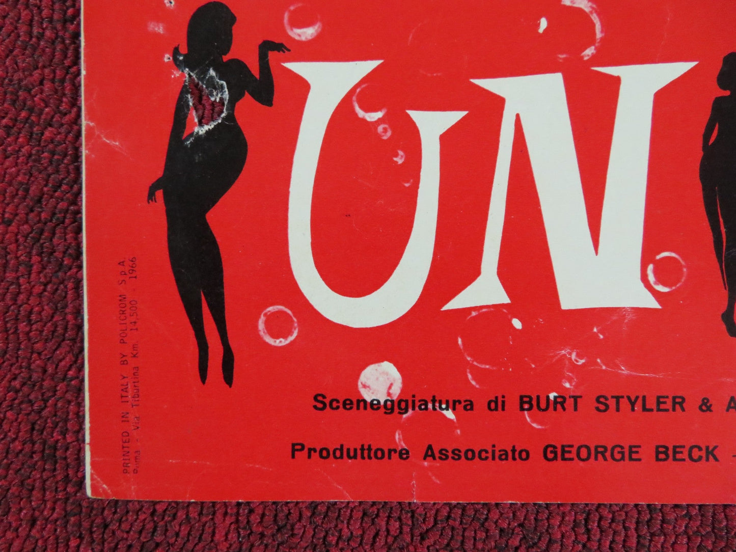 BOY, DID I GET A NUMBER WRONG - F ITALIAN FOTOBUSTA POSTER ELKE SOMMER 1966 Rendezvous Cinema Movie posters