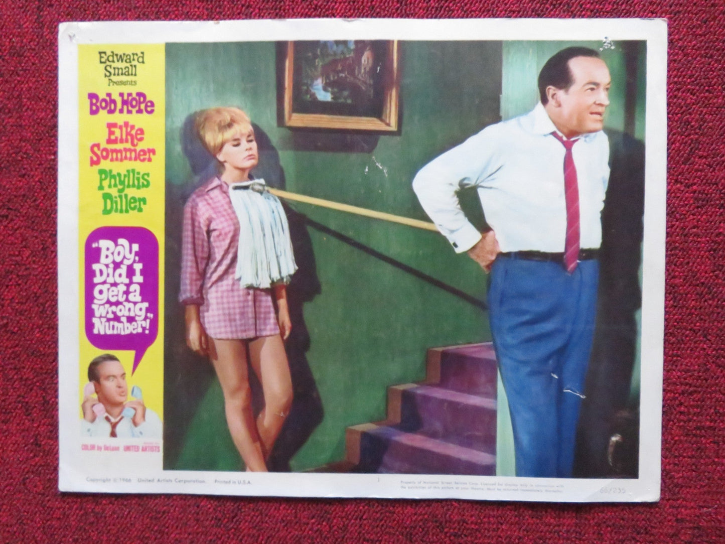BOY, DID I GET A WRONG NUMBER US LOBBY CARD SET BOB HOPE ELKE SOMMER 1966 Rendezvous Cinema Movie posters