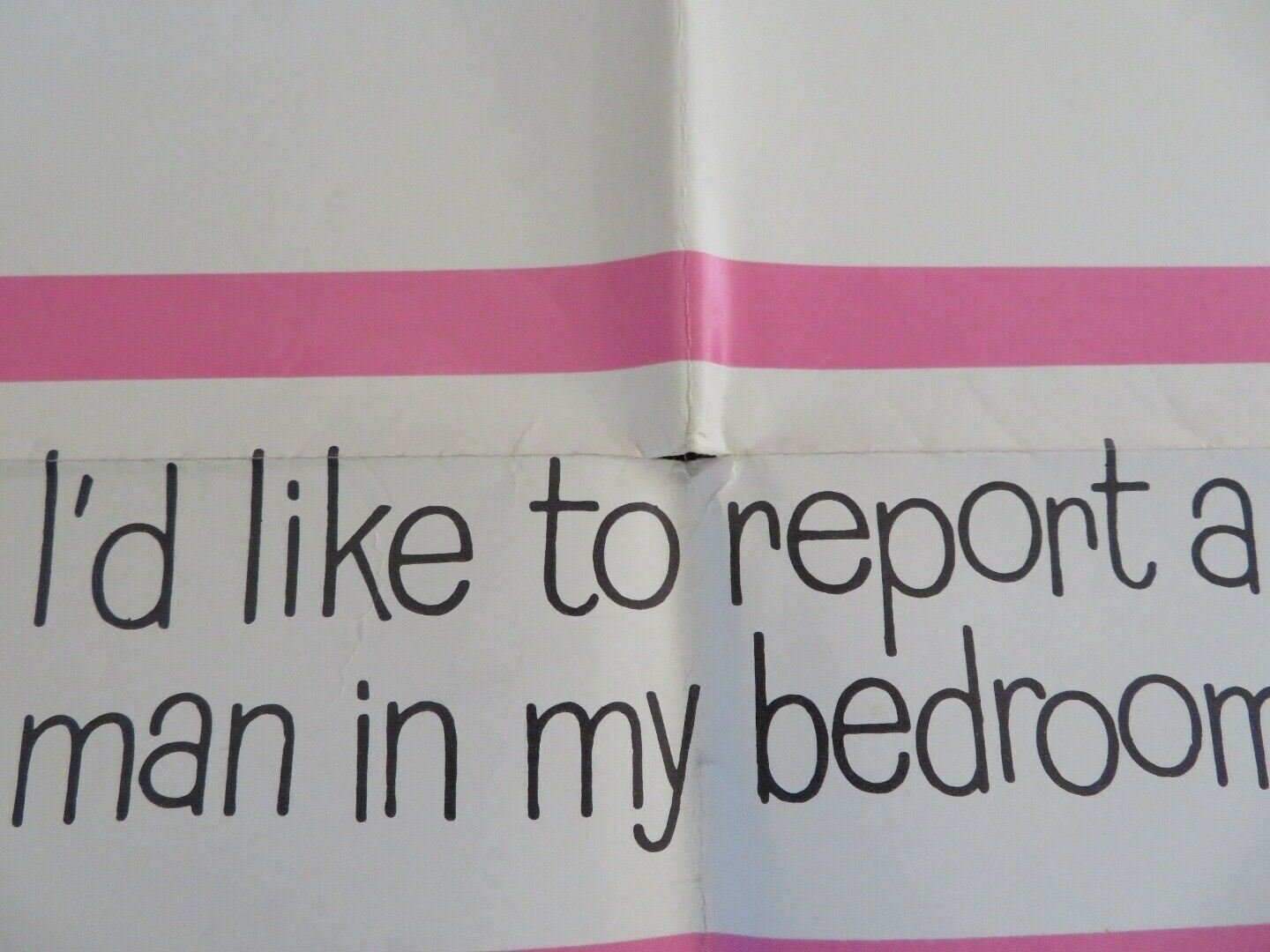 BOY, DID I GET THE WRONG NUMBER! FOLDED US ONE SHEET POSTER BOB HOPE 1966 Movie posters