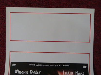 BOYS ITALIAN LOCANDINA (27.5"x13") POSTER WINONA RYDER LUKAS HAAS 1996 Movie posters