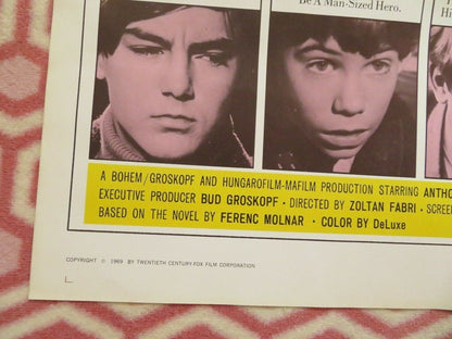 BOYS OF PAUL STREET US ONE SHEET POSTER ANTHONY KEMP WILLIAM BURLEIGH 1969 Movie posters