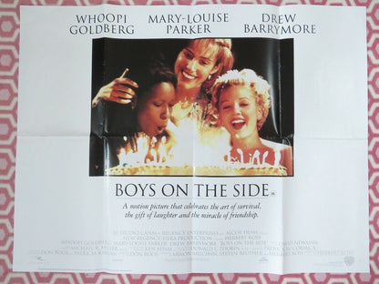 BOYS ON THE SIDE BRITISH QUAD (30"x40") POSTER WHOOPI GOLDBERG DREW BARRYMORE Movie posters