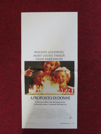 BOYS ON THE SIDE ITALIAN LOCANDINA (27.5"x13") POSTER WHOOPI GOLDBERG 1995 Movie posters