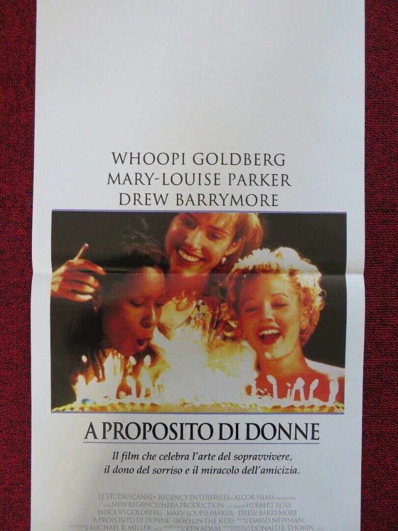 BOYS ON THE SIDE ITALIAN LOCANDINA (27.5"x13") POSTER WHOOPI GOLDBERG 1995 Movie posters