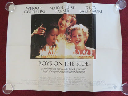 BOYS ON THE SIDE UK QUAD ROLLED POSTER WHOOPI GOLDBERG DREW BARRYMORE 1995 Rendezvous Cinema Movie posters
