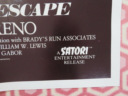 BRADY'S ESCAPE FOLDED US ONE SHEET POSTER JOHN SAVAGE KELLY RENO 1983 Movie posters