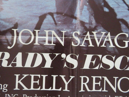 BRADY'S ESCAPE FOLDED US ONE SHEET POSTER JOHN SAVAGE KELLY RENO 1983 Movie posters
