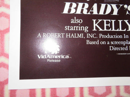 BRADY'S ESCAPE FOLDED US ONE SHEET POSTER JOHN SAVAGE KELLY RENO 1983 Movie posters