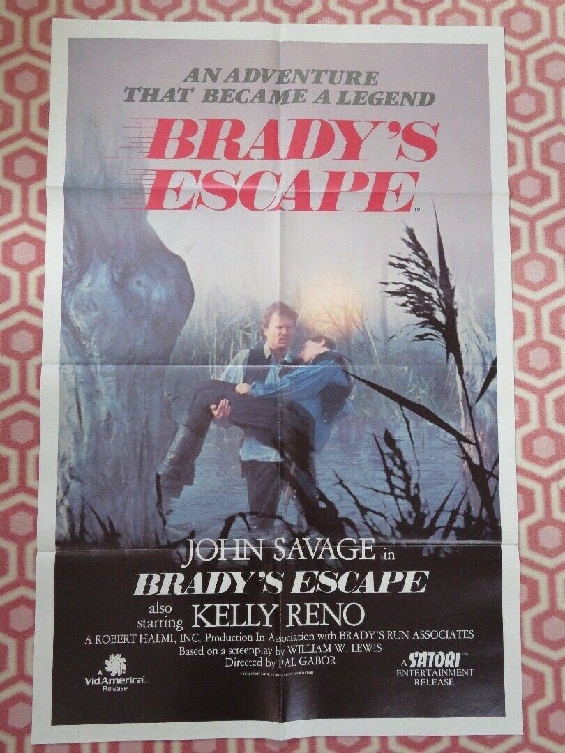 BRADY'S ESCAPE FOLDED US ONE SHEET POSTER JOHN SAVAGE KELLY RENO 1983 Movie posters