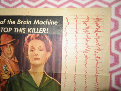 BRAIN MACHINE US ONE SHEET POSTER PATRICK BARR ELIZABETH ALLAN 1955 Rendezvous Cinema Movie posters