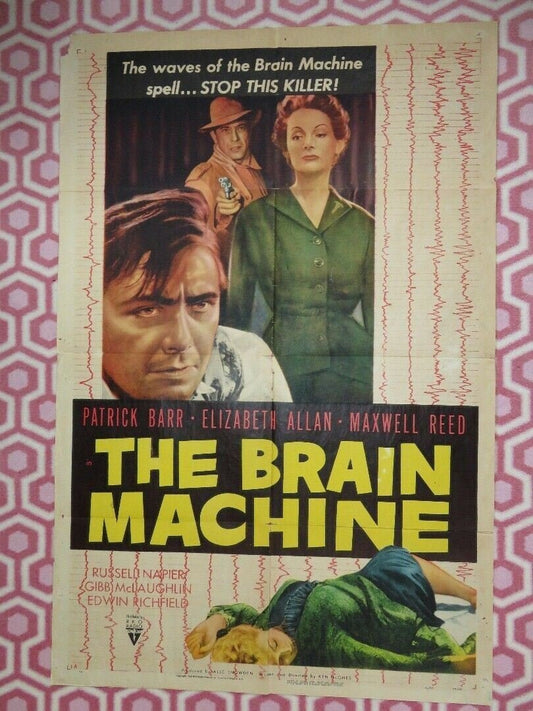 BRAIN MACHINE US ONE SHEET POSTER PATRICK BARR ELIZABETH ALLAN 1955 Rendezvous Cinema Movie posters