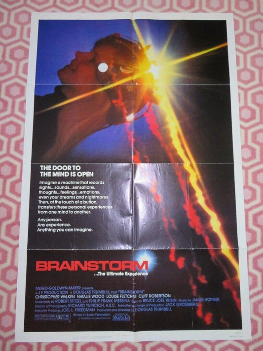 BRAINSTORM FOLDED US ONE SHEET POSTER CHRISTOPHER WALKEN NATALIE WOOD 1983 Movie posters