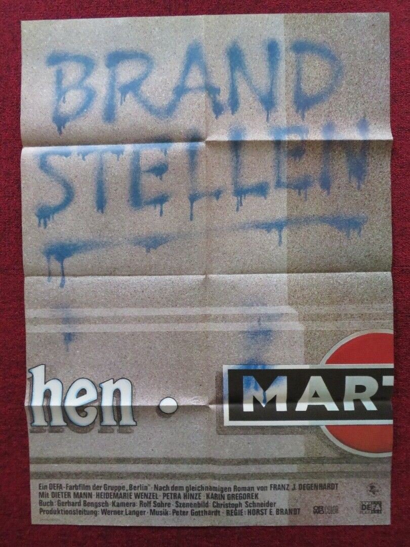 BRAND STELLEN / Scenes of Fires GERMAN A1 (33"x 23") POSTER DIETER MANN 1978 - Rendezvous Cinema