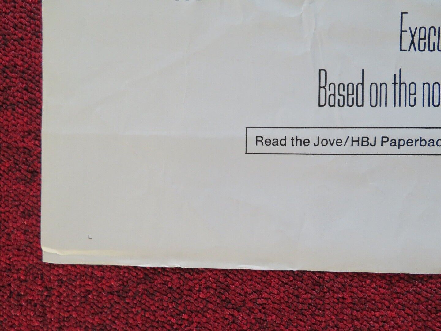 BRASS TARGET FOLDED US ONE SHEET POSTER SOPHIA LOREN JOHN CASSAVETES 1978 Movie posters