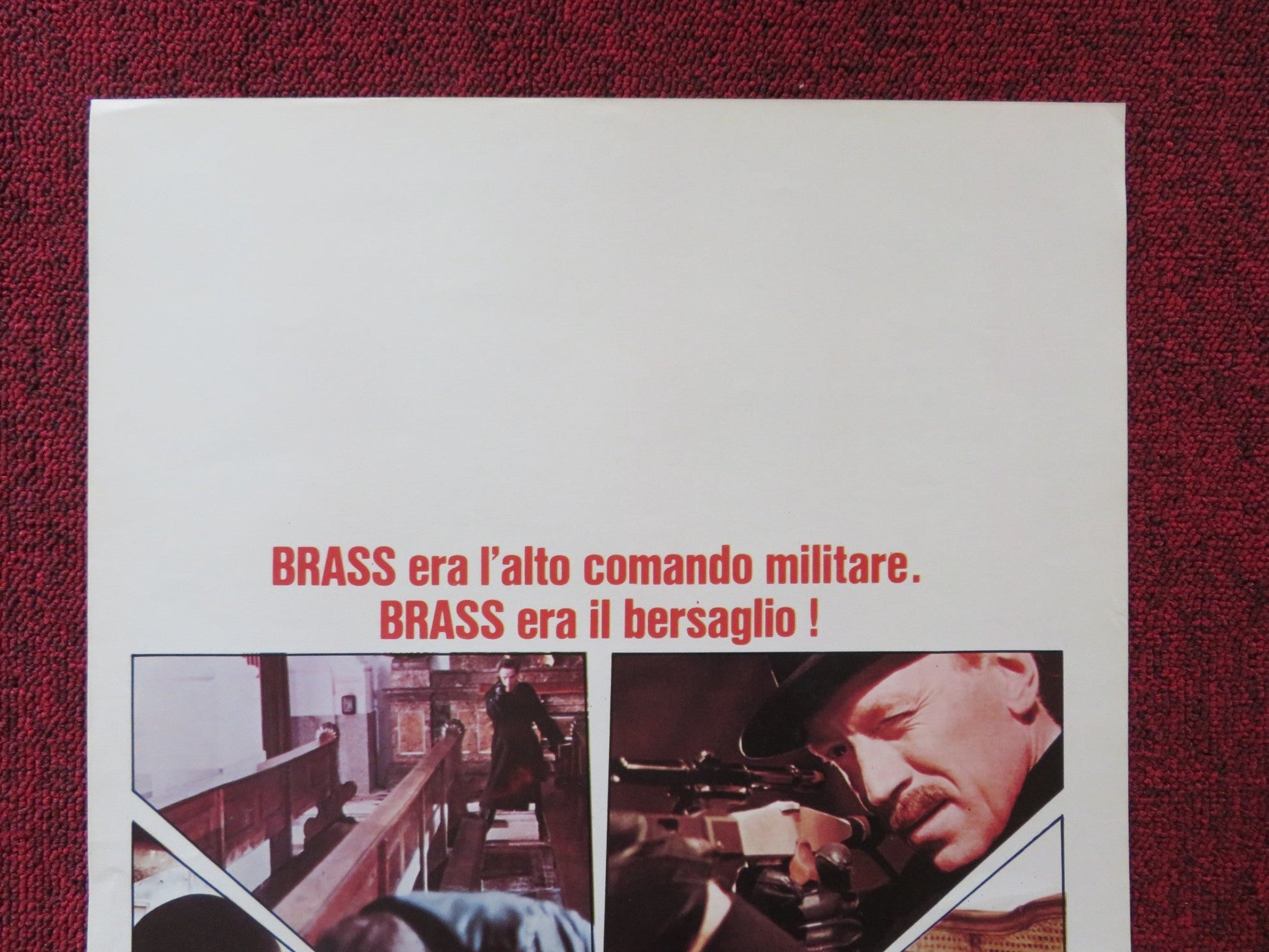 BRASS TARGET ITALIAN LOCANDINA POSTER SOPHIA LOREN JOHN CASSAVETES 1978 Rendezvous Cinema Movie posters