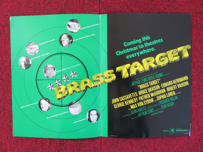 BRASS TARGET PRESSKIT COVER MGM SOPHIA LOREN JOHN CASSAVETES 1978 Rendezvous Cinema Movie posters