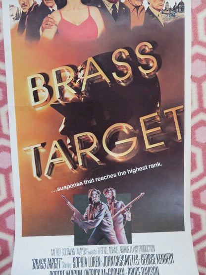 BRASS TARGET US INSERT (14"x 36") POSTER SOPHIA LOREN GEORGE KENNEDY 1978 Movie posters