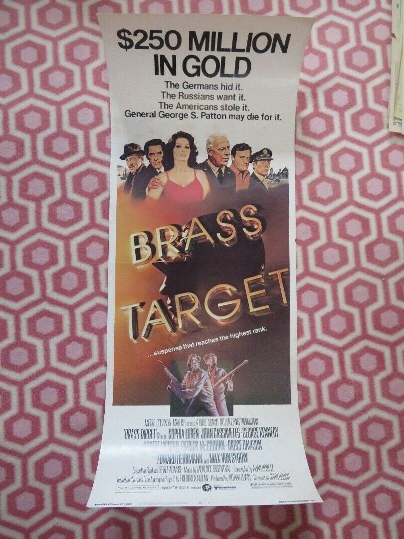 BRASS TARGET US INSERT (14"x 36") POSTER SOPHIA LOREN GEORGE KENNEDY 1978 Movie posters