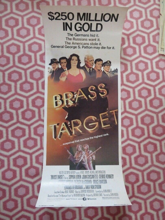 BRASS TARGET US INSERT (14"x 36") POSTER SOPHIA LOREN GEORGE KENNEDY 1978 Movie posters