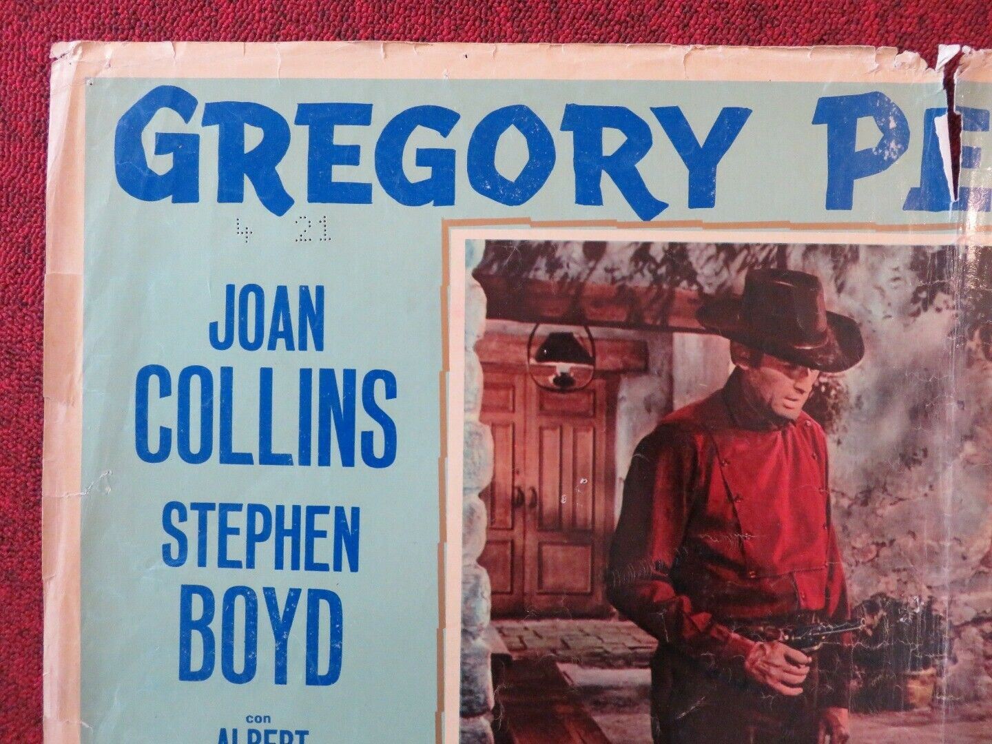 BRAVDOS / THE BRAVADOS ITALIAN FOTOBUSTA POSTER GREGORY PECK JOAN COLLINS 1958 - Rendezvous Cinema