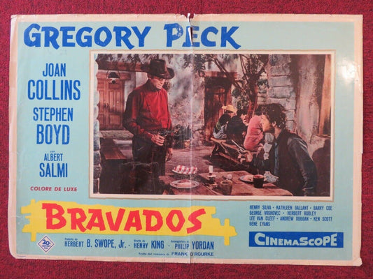 BRAVDOS / THE BRAVADOS ITALIAN FOTOBUSTA POSTER GREGORY PECK JOAN COLLINS 1958 - Rendezvous Cinema