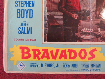 BRAVDOS / THE BRAVADOS ITALIAN FOTOBUSTA POSTER GREGORY PECK JOAN COLLINS 1958 - Rendezvous Cinema