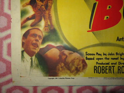 BRAVE BULLS FOLDED US ONE SHEET POSTER MEL FERRER ANTHONY QUINN 1951 Movie posters
