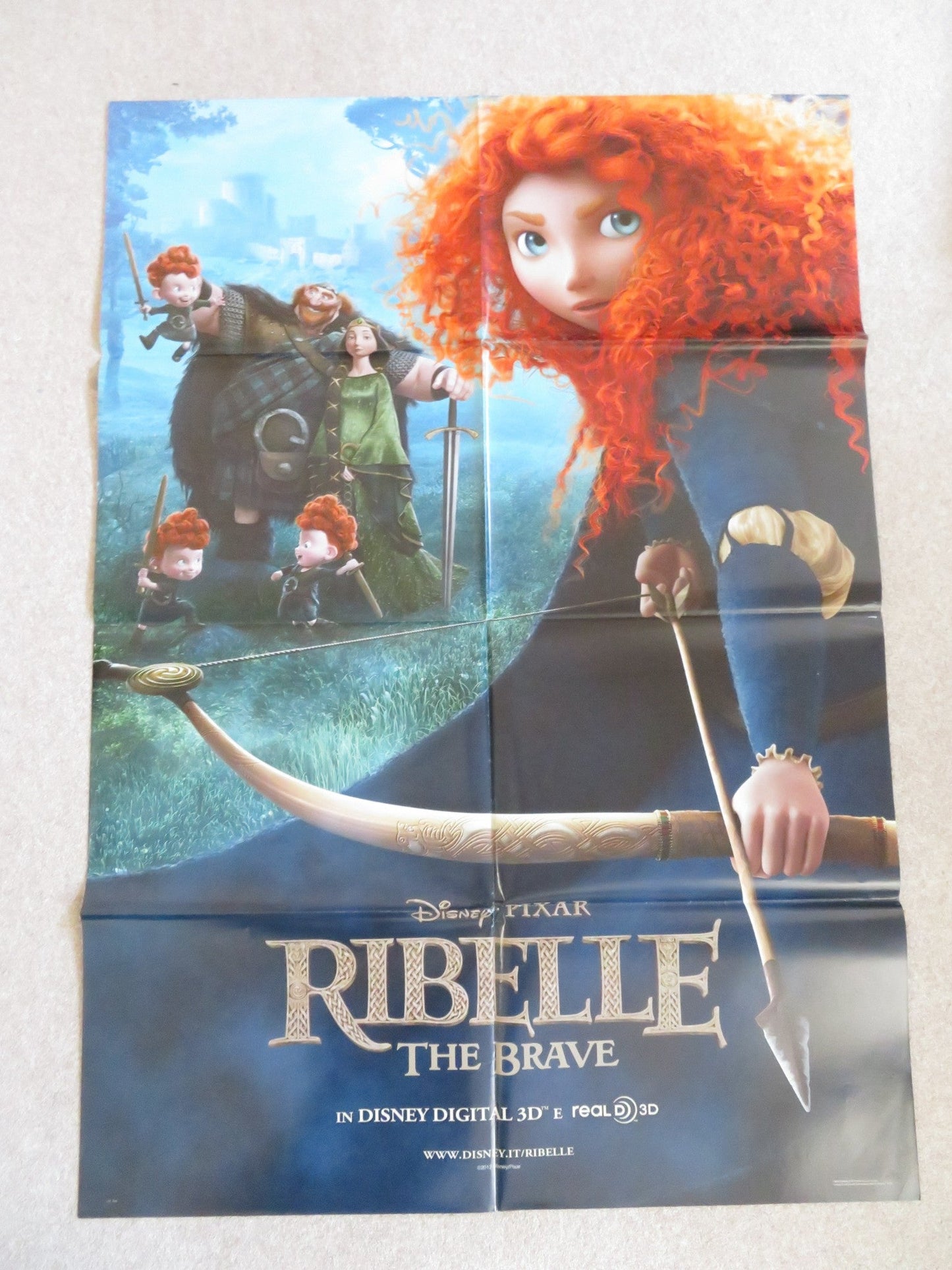 BRAVE ITALIAN 2 FOGLIO POSTER DISNEY KELLY MACDONALD BILLY CONNOLLY 2012 Rendezvous Cinema Movie posters