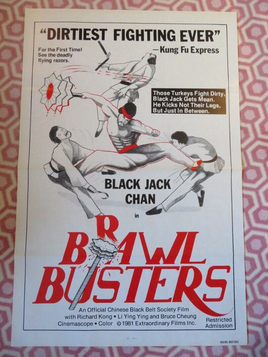 BRAWL BUSTERS US ROLLED POSTER BLACK JACK CHAN 1981/1978 Movie posters