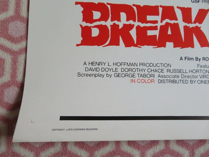 BREAK LOOSE / PARADES 30"x 40" ON CARD ROLLED POSTER RELEASE RUSS THACKER 1972 Movie posters