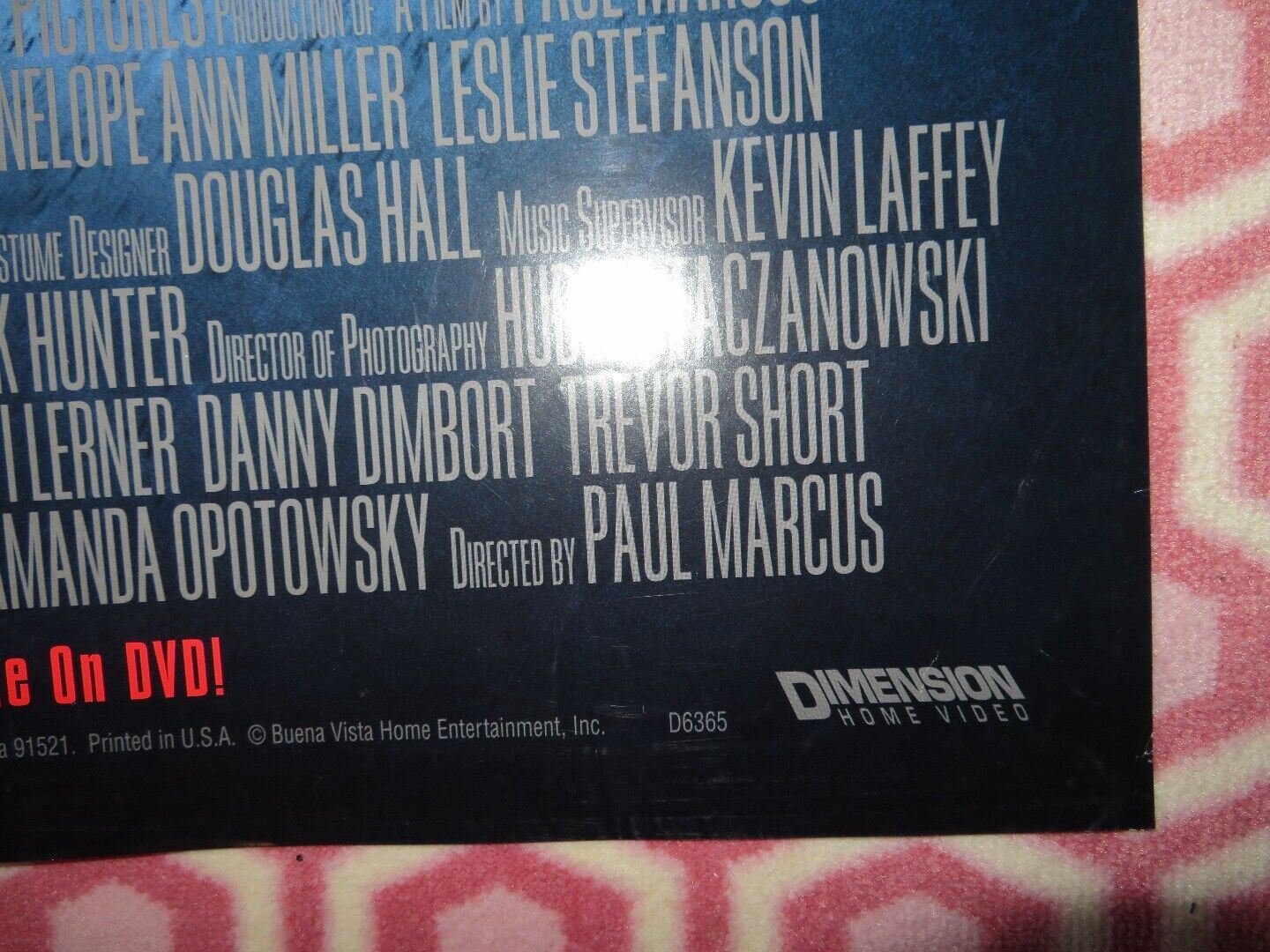 BREAK UP VIDEO DVD ONE SHEET FOLDED POSTER BRIGET FONDA KIEFER SUTHERLAND '98 Movie posters