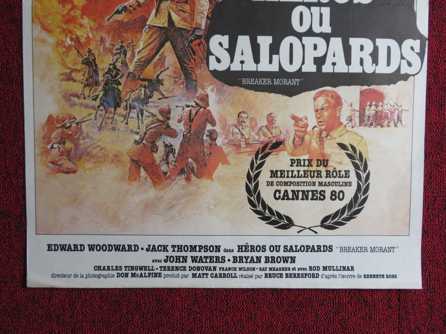 BREAKER MORANT FRENCH POSTER EDWARD WOODWARD JACK THOMPSON 1980 Rendezvous Cinema Movie posters