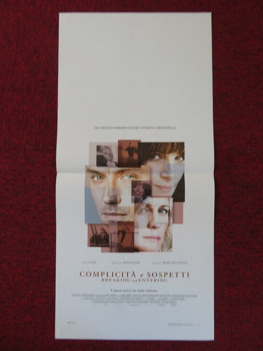 BREAKING AND ENTERING ITALIAN LOCANDINA (27.5"x13") POSTER JUDE LAW 2006 Movie posters