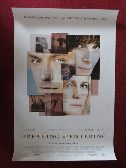 BREAKING AND ENTERING US ONE SHEET ROLLED POSTER JUDE LAW JULIETTE BINOCHE 2006 Movie posters