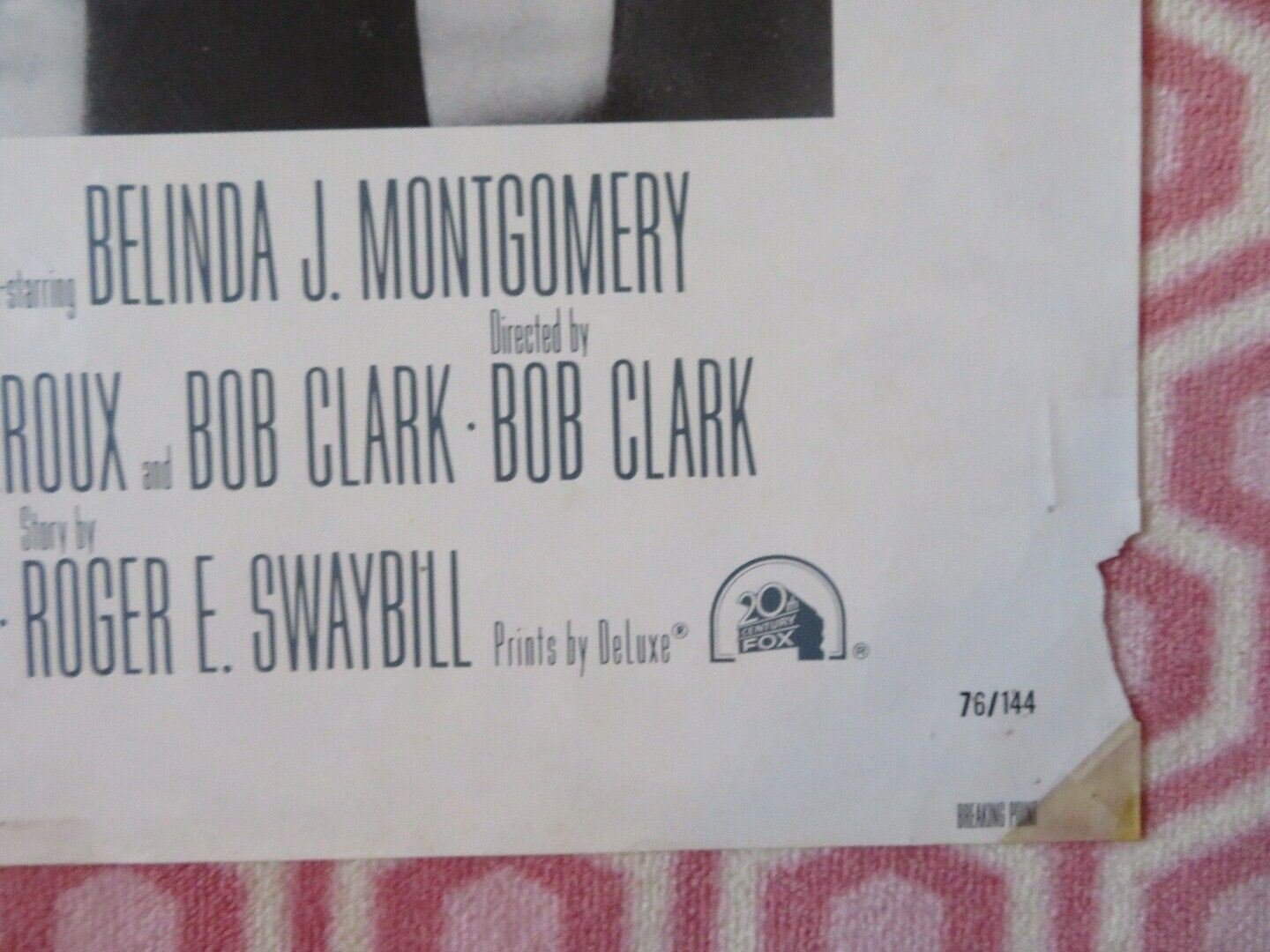 BREAKING POINT FOLDED US ONE SHEET POSTER BO SVENSON ROBERT CULP 1976 Movie posters