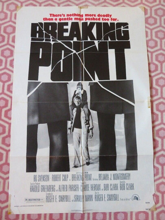 BREAKING POINT FOLDED US ONE SHEET POSTER BO SVENSON ROBERT CULP 1976 Movie posters