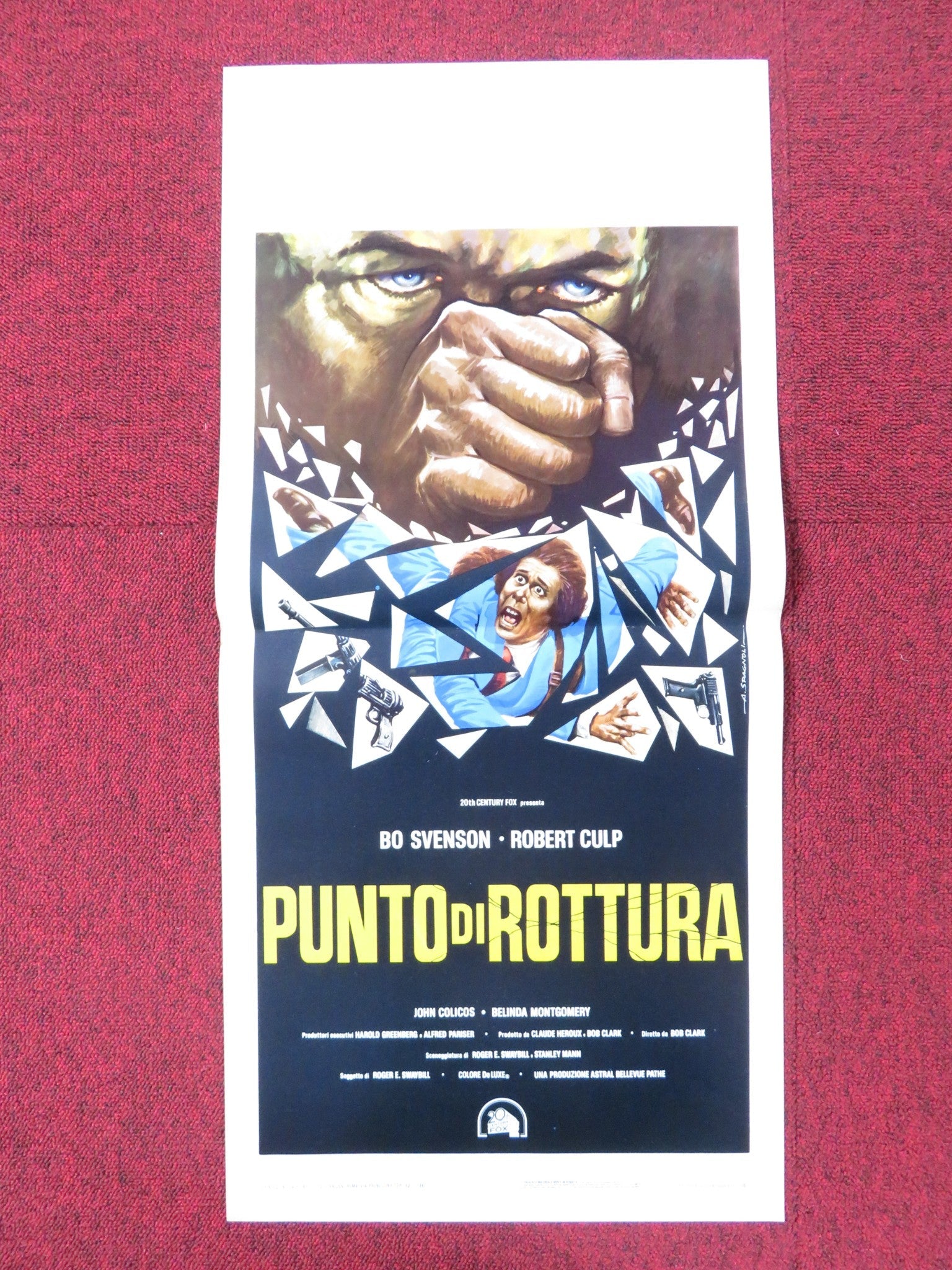 BREAKING POINT ITALIAN LOCANDINA POSTER BO SVENSON ROBERT CULP 1976 Rendezvous Cinema Movie posters