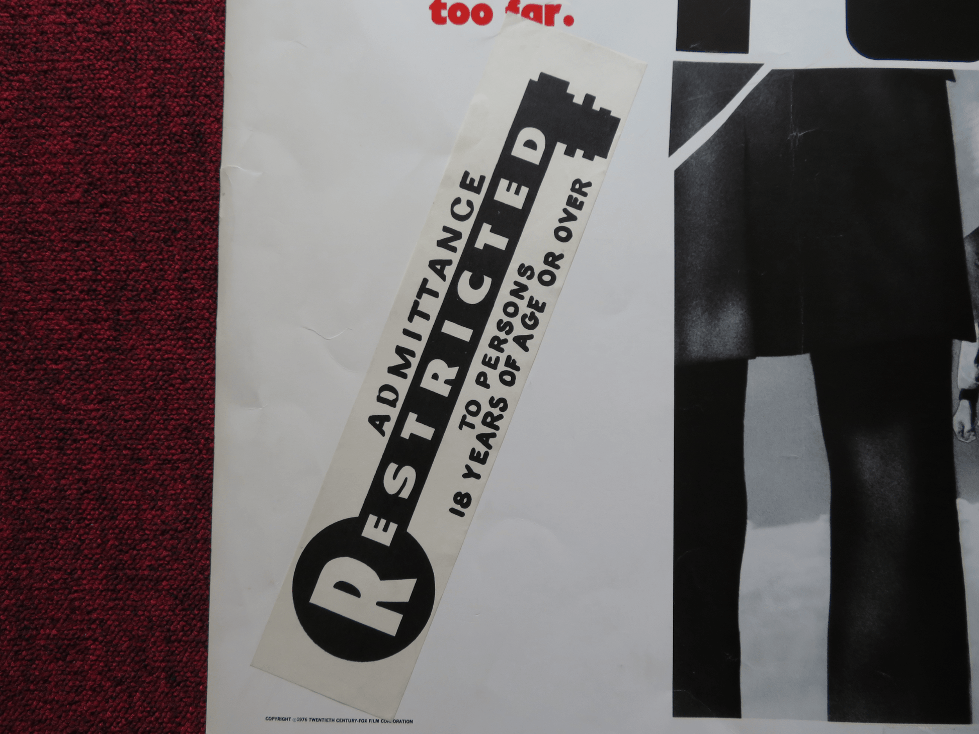 BREAKING POINT US HALF SHEET (22"x 28") POSTER BO SVENSON ROBERT CULP 1976 Rendezvous Cinema Movie posters