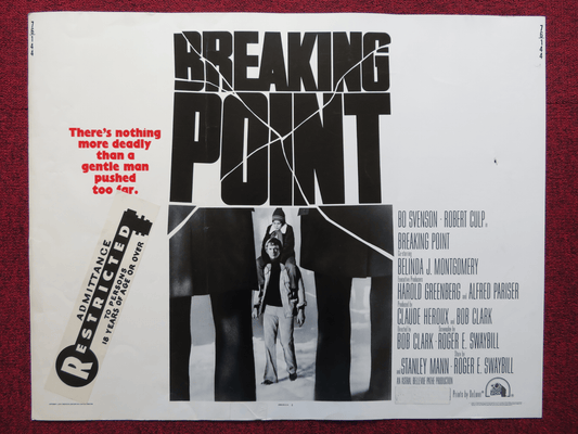 BREAKING POINT US HALF SHEET (22"x 28") POSTER BO SVENSON ROBERT CULP 1976 Rendezvous Cinema Movie posters