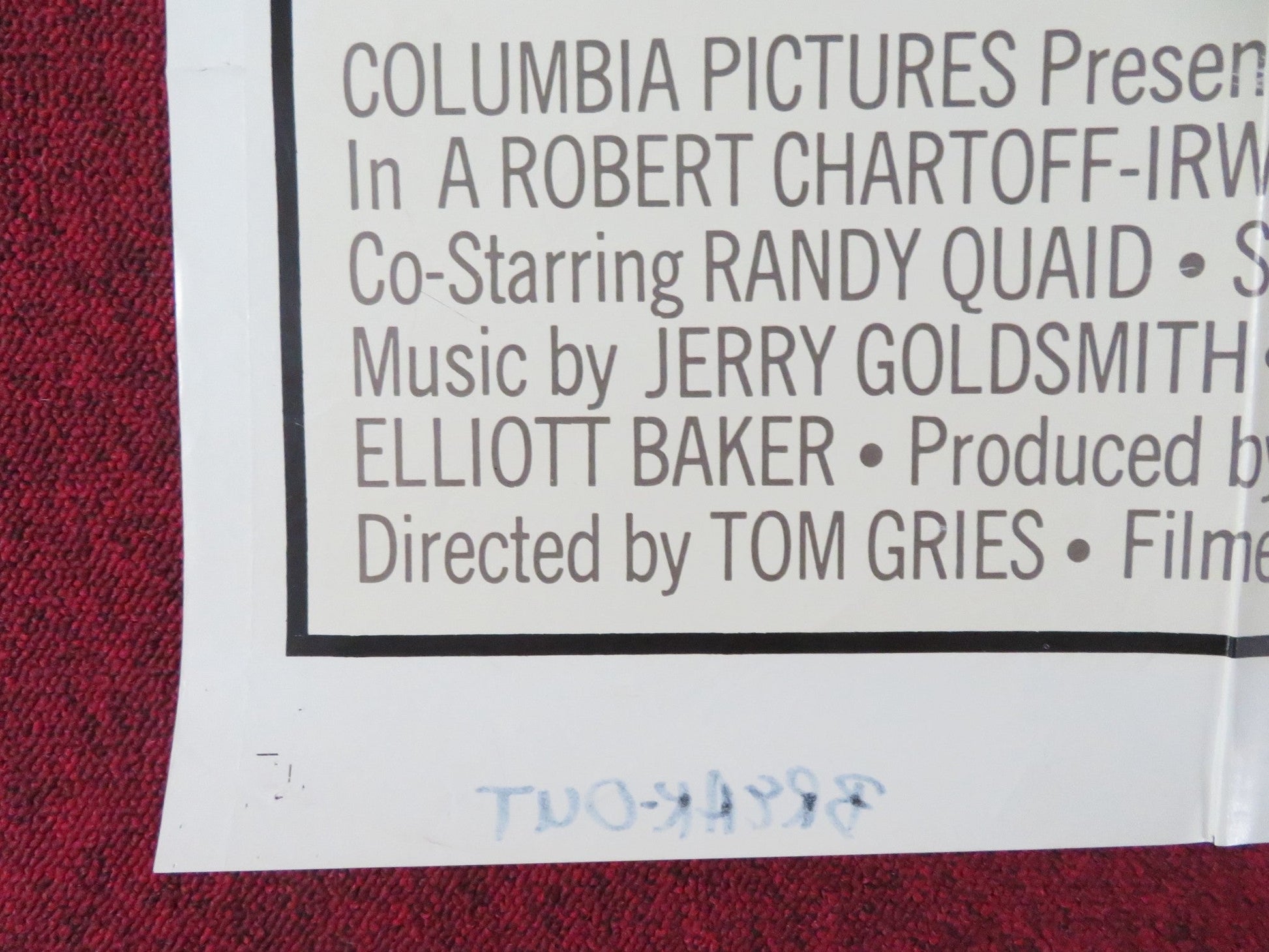 BREAKOUT - B FOLDED US ONE SHEET POSTER CHARLES BRONSON ROBERT DUVALL 1975 Rendezvous Cinema Movie posters