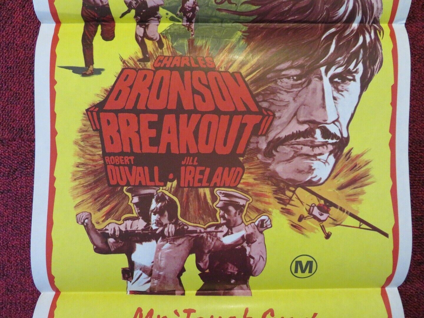 BREAKOUT FOLDED AUSTRALIAN DAYBILL POSTER CHARLES BRONSON ROBERT DUVALL 1975 Movie posters