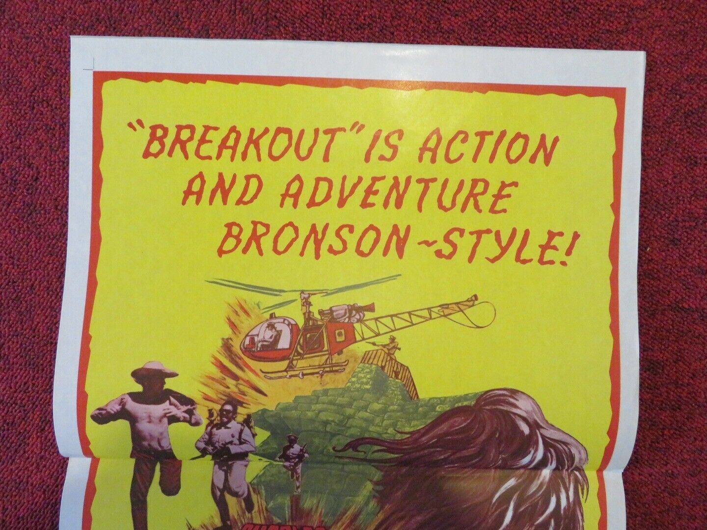 BREAKOUT FOLDED AUSTRALIAN DAYBILL POSTER CHARLES BRONSON ROBERT DUVALL 1975 Movie posters