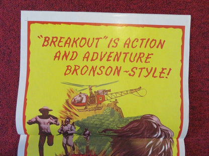 BREAKOUT FOLDED AUSTRALIAN DAYBILL POSTER CHARLES BRONSON ROBERT DUVALL 1975 Movie posters