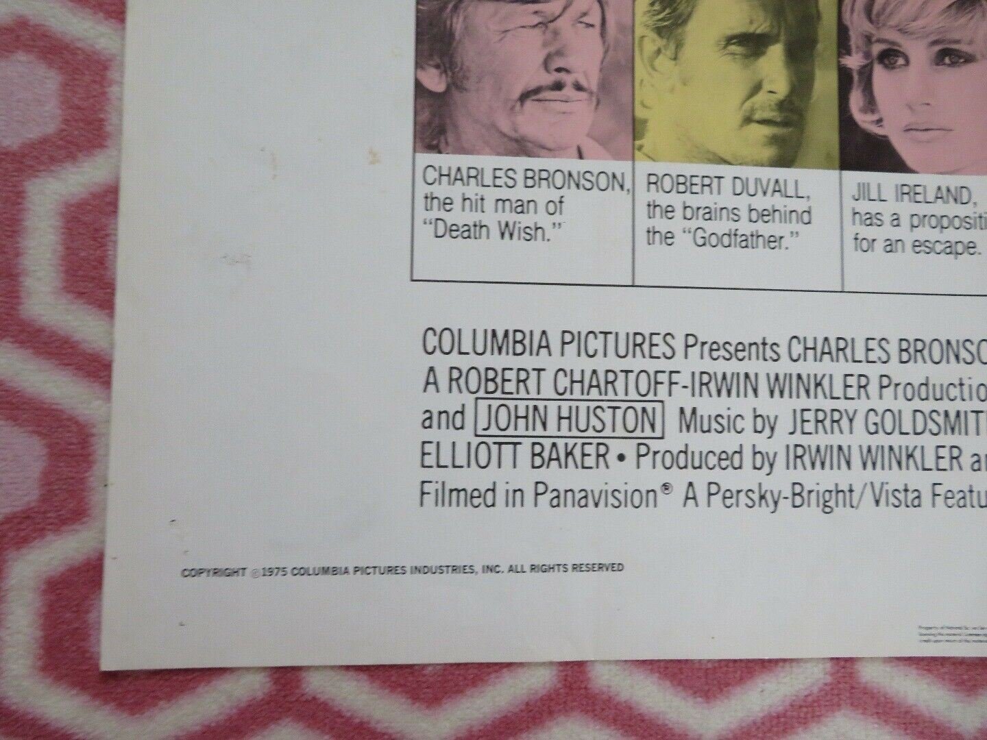 BREAKOUT FOLDED US ONE SHEET POSTER CHARLES BRONSON ROBERT DUVALL 1975 - Rendezvous Cinema