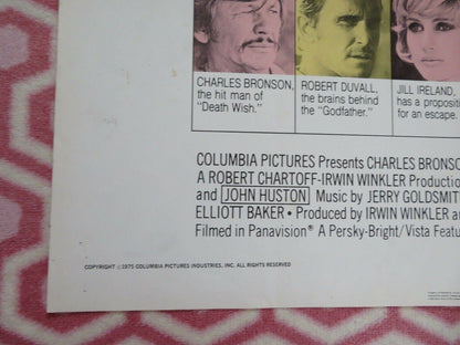 BREAKOUT FOLDED US ONE SHEET POSTER CHARLES BRONSON ROBERT DUVALL 1975 - Rendezvous Cinema