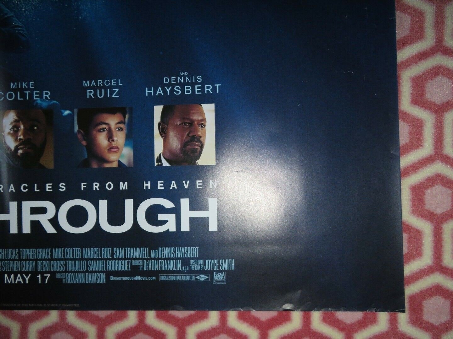 BREAKTHROUGH BRITISH QUAD (30"x 40") ROLLED POSTER CHRISSY METZ JOSH LUCAS Movie posters